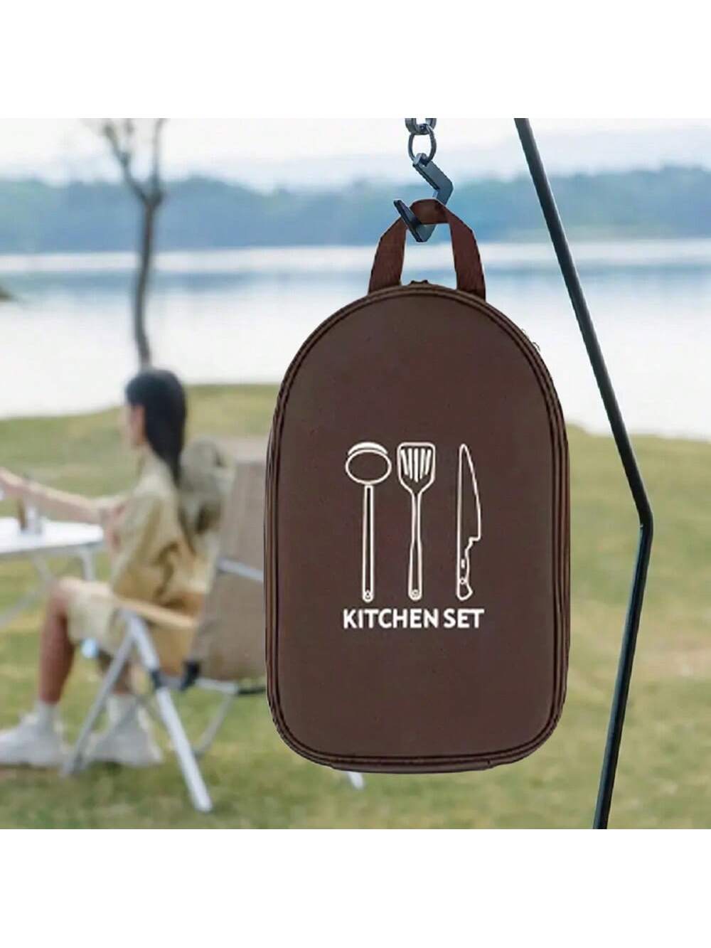 Camping Cooking Container - Outdoor Camping Cookware Storage Bag Cooking
