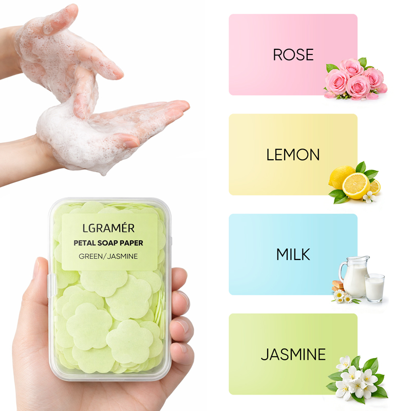 Biodegradable Soap Camp - Portable Mini Soap Sheets–Scented Disposable Hand