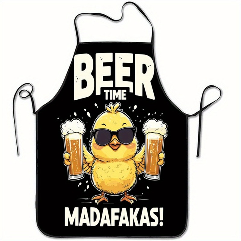 Camping Cooking Apron - Funny Beer Chicken Apron - Cool