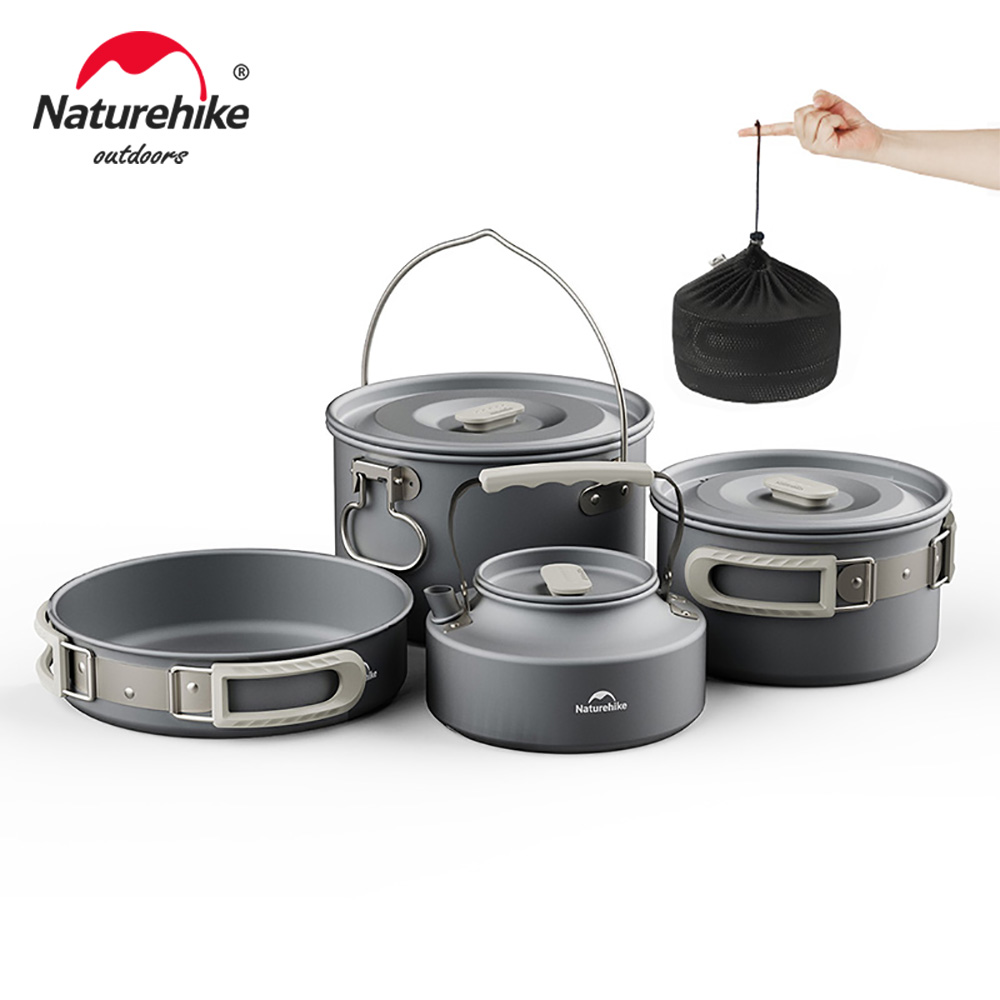 Quechua Camping Cooking Set - Naturehike Camping Cookware Kit Outdoor Frying