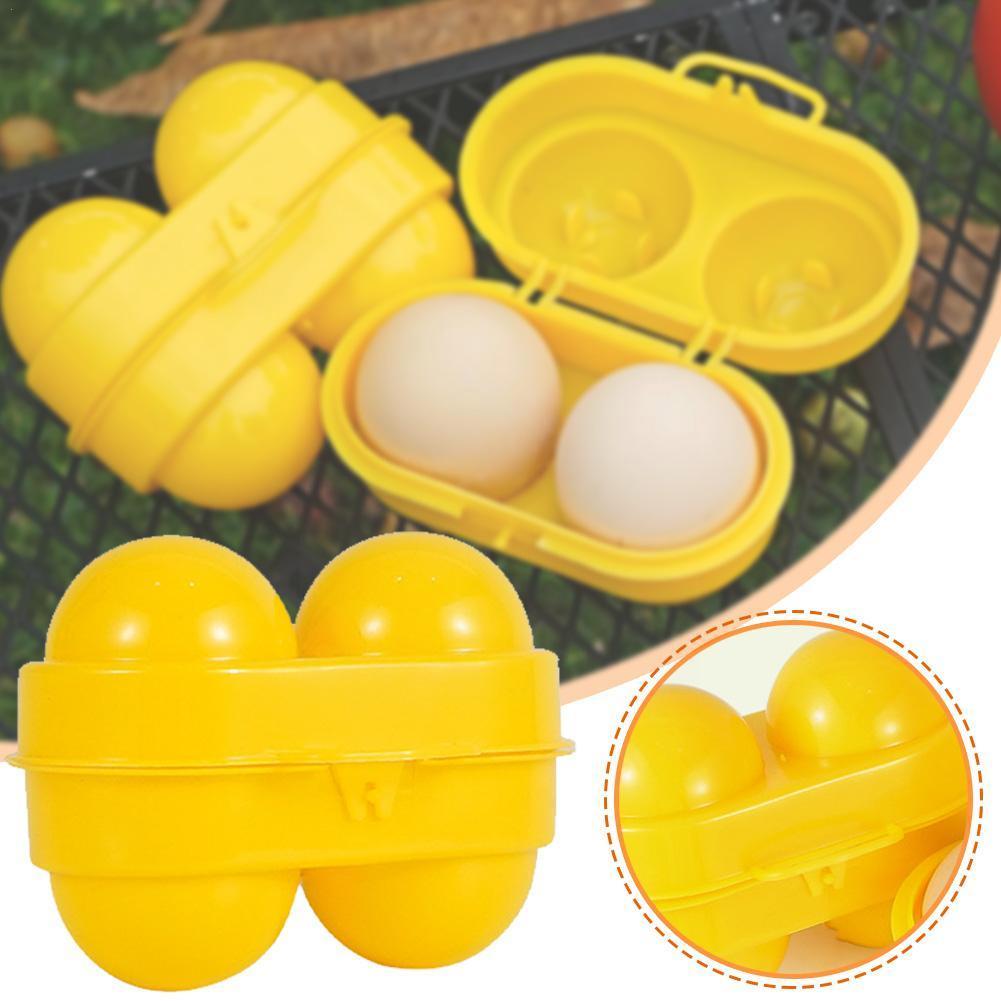 Camping Cooking Container - 2 Grid Egg Storage Box Container