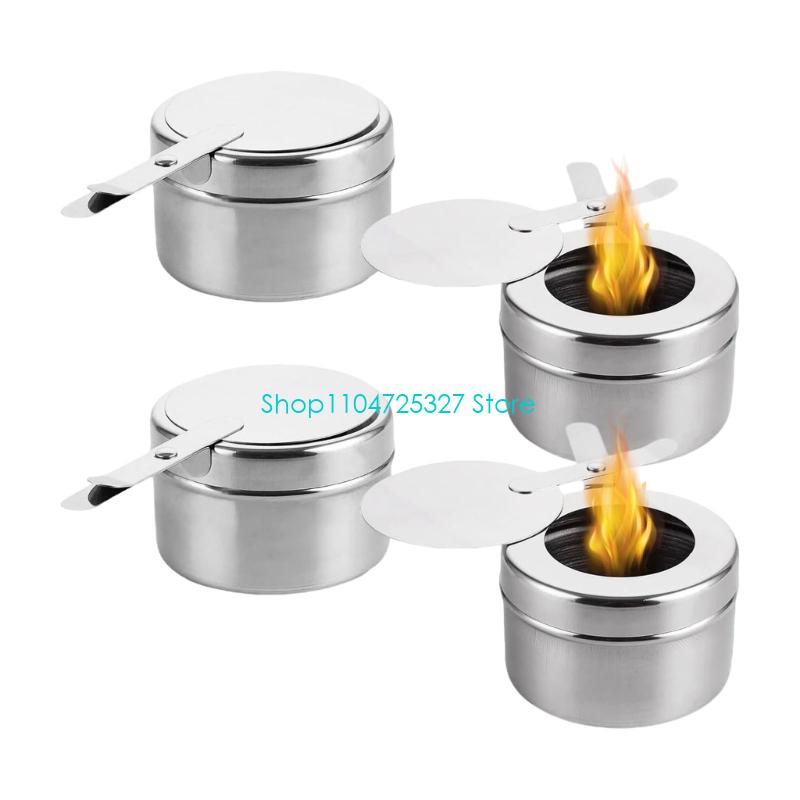 Camping Cooking Container - D8KF 4Pcs Temperature Resistant Burners Container
