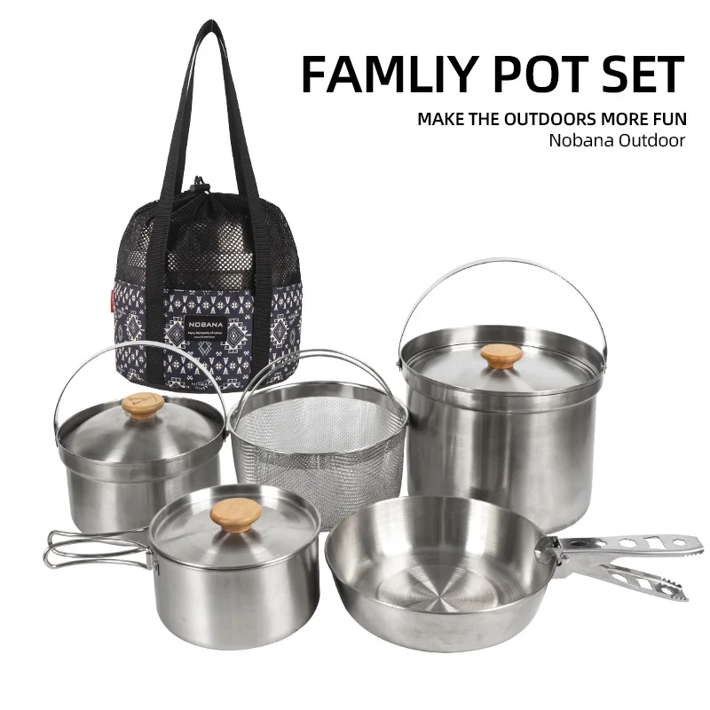 Camping Cooking Mesh - 2026 New Outdoor Stainless Steel Pot