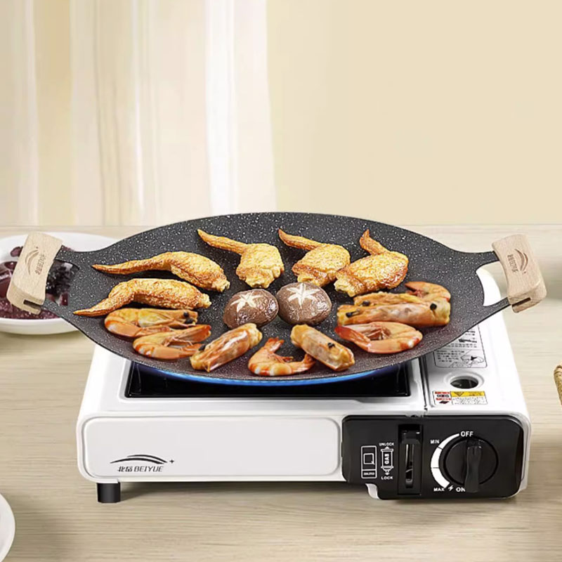 Camping Cooking Plate - ﻿ 26/30/33CM Outdoor Camping Grill Pan