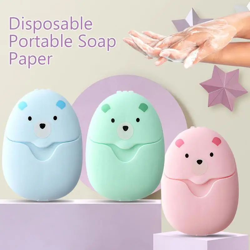 Biodegradable Soap Camp - 50Pcs Travel Soap Sheets Portable Soap