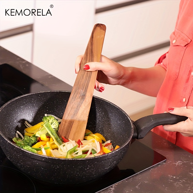 Camping Cooking Windscreen - 1PCS Teak Wood Tableware Spatulas Kitchen