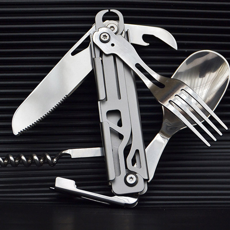 Multi-function Camping Fork Sp - Quechua Camping Cooking Set review and price