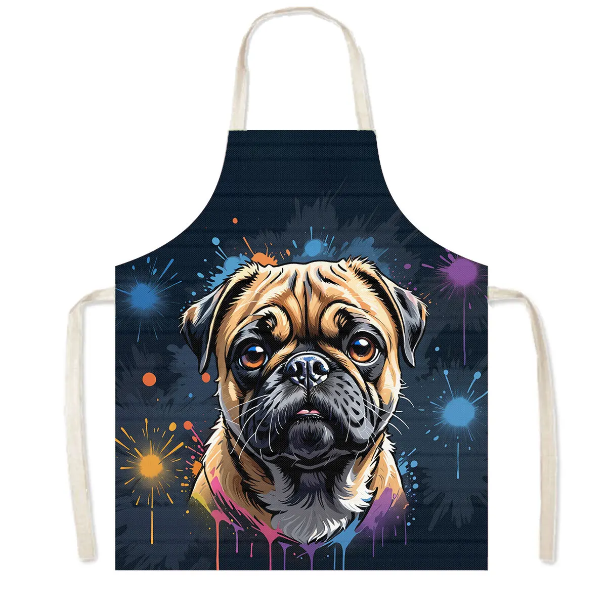 Colorful Dog Portrait Kitchen  - Camping Cooking Apron review and price