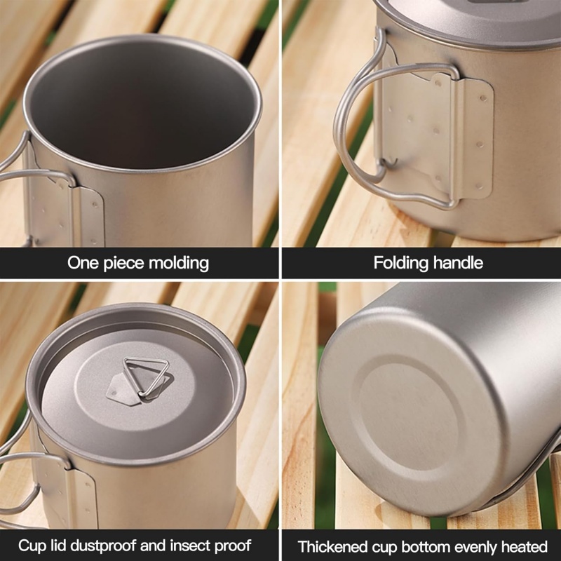 Titanium Camping Mug with Fold - Camping Cooking Mesh review and price