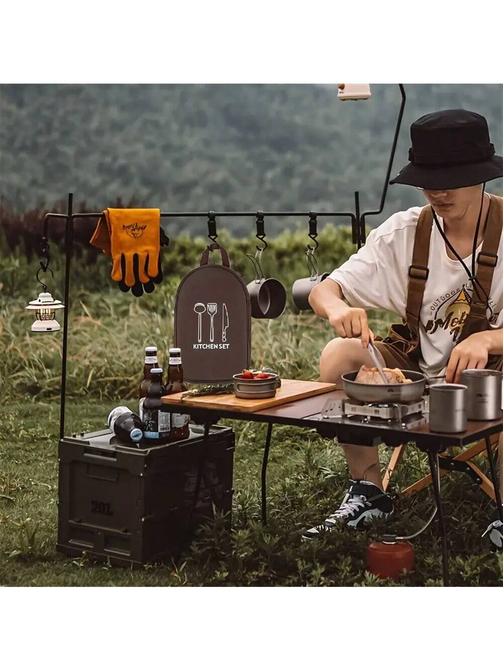 Outdoor Camping Cookware Stora - Camping Cooking Container review and price
