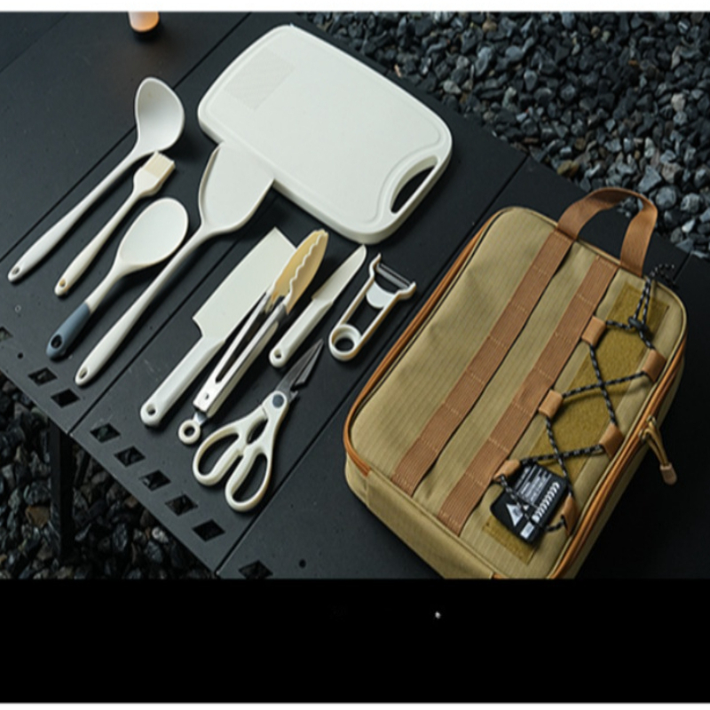 Portable 9Pcs Camping Kitchenw - Quechua Camping Cooking Set review and price