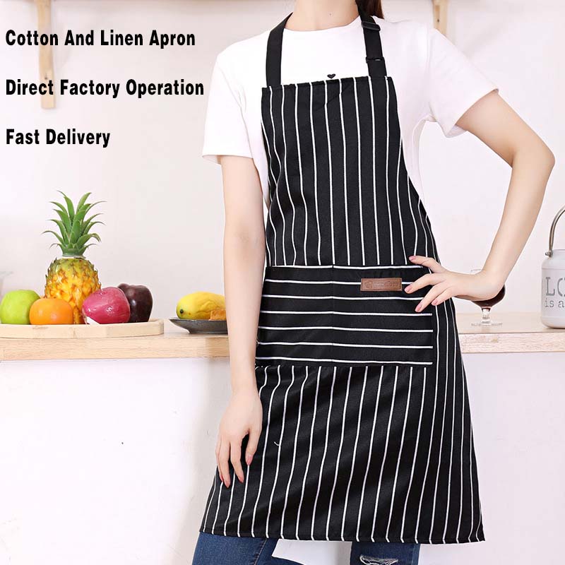 Black White Striped Kitchen Ap - Camping Cooking Apron review and price