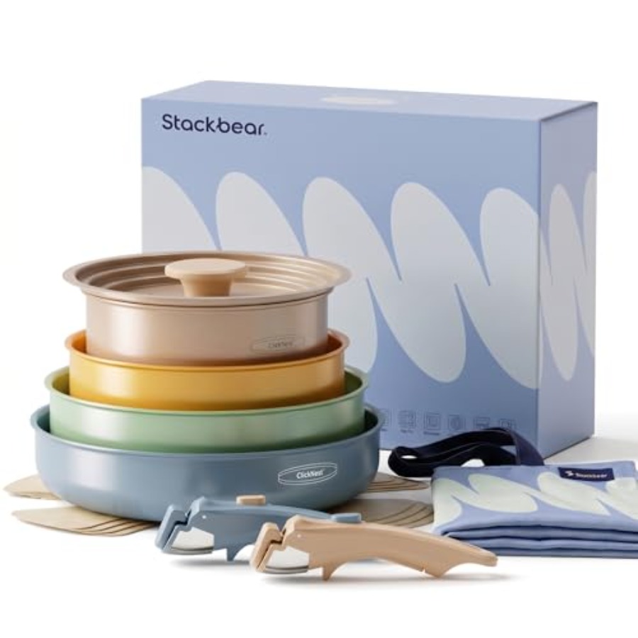 Ceramic Cookware Set, Detachab - Camping Cooking Set Detachable Handle review and price