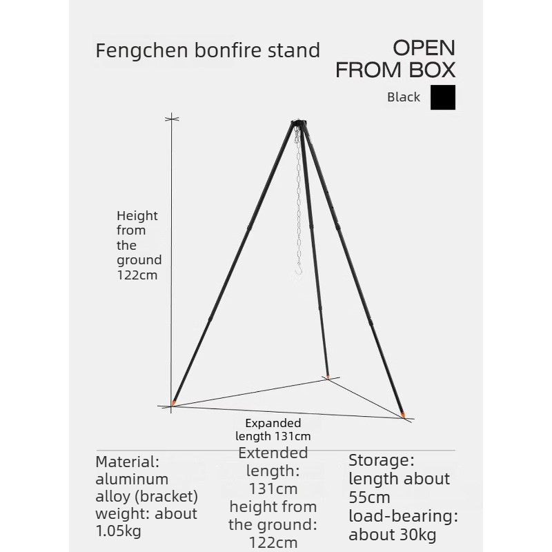 Aluminum Alloy Hanging Pot Bra - Camping Cooking Pot Tripod review and price