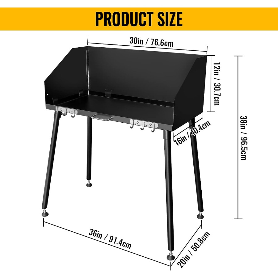 30 x 16 Inch Carbon Steel Dutc - Camping Cooking Windscreen review and price