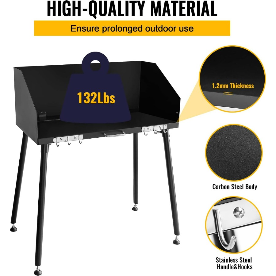 30 x 16 Inch Carbon Steel Dutc - Camping Cooking Windscreen review and price