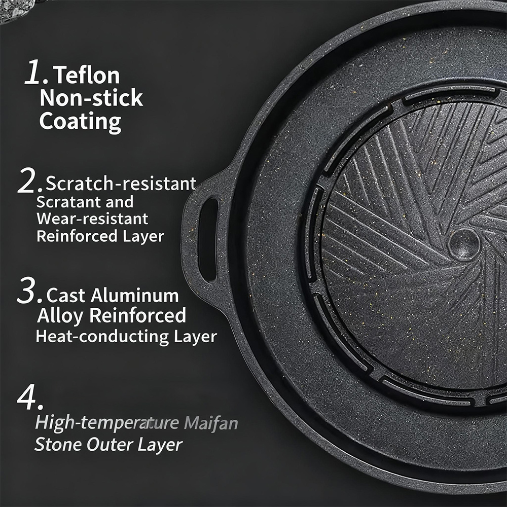 KOSUN Korean BBQ Grill Pan 2 i - Camping Cooking Tray review and price