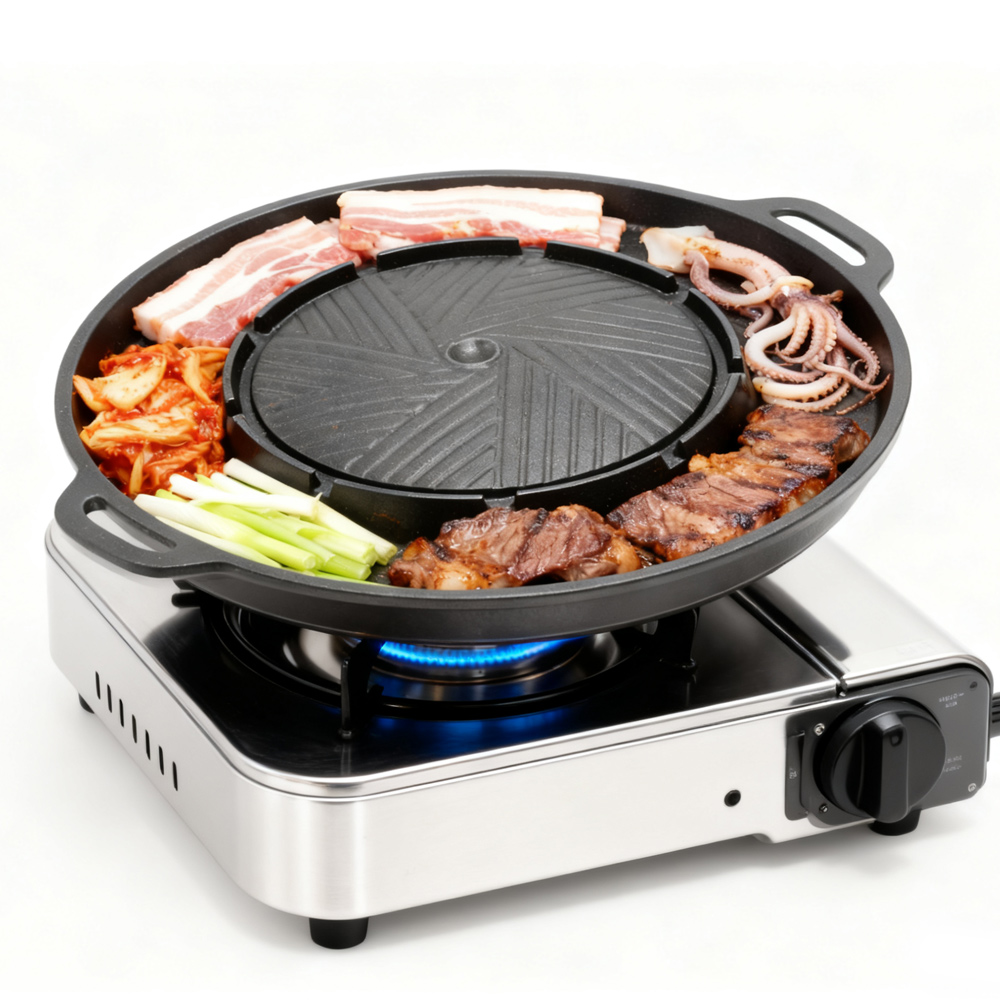 KOSUN Korean BBQ Grill Pan 2 i - Camping Cooking Tray review and price
