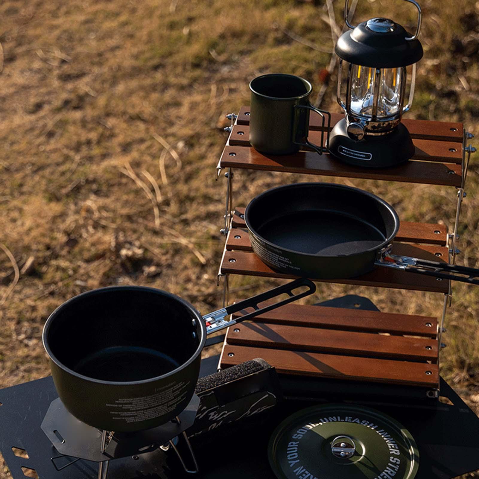 Camping Cookware Set Camping F - Camping Cooking Set Detachable Handle review and price