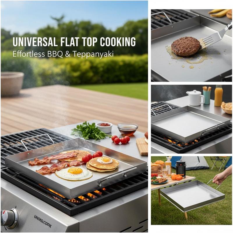Universal Flat Top Griddle 18x - Camping Cooking Plate review and price