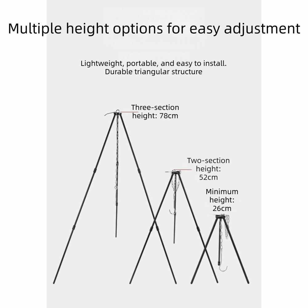 Portable Camping Tripod Detach - Camping Cooking Pot Tripod review and price