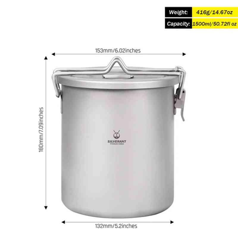 Silverant Camping Titanium Pot - Camping Cooking Mesh review and price