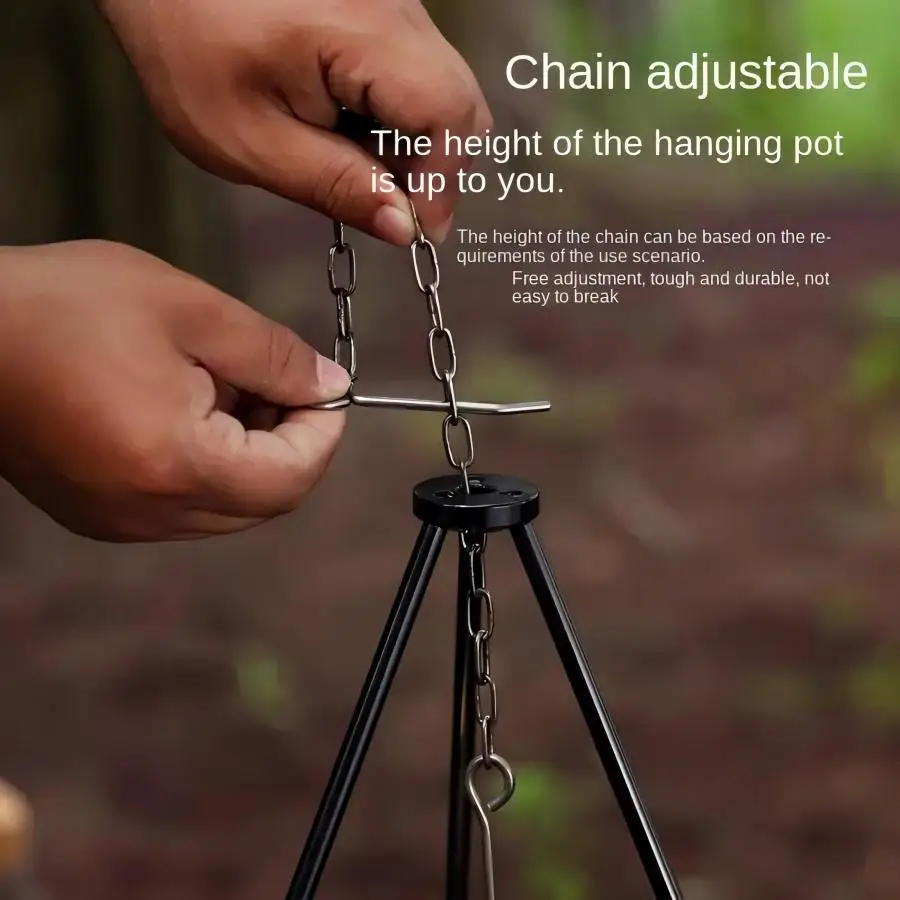 TRALOW Portable Foldable Campf - Camping Cooking Pot Tripod review and price