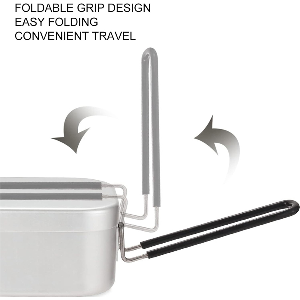800ML Aluminum Lunch Boxes Out - Camping Cooking Container review and price