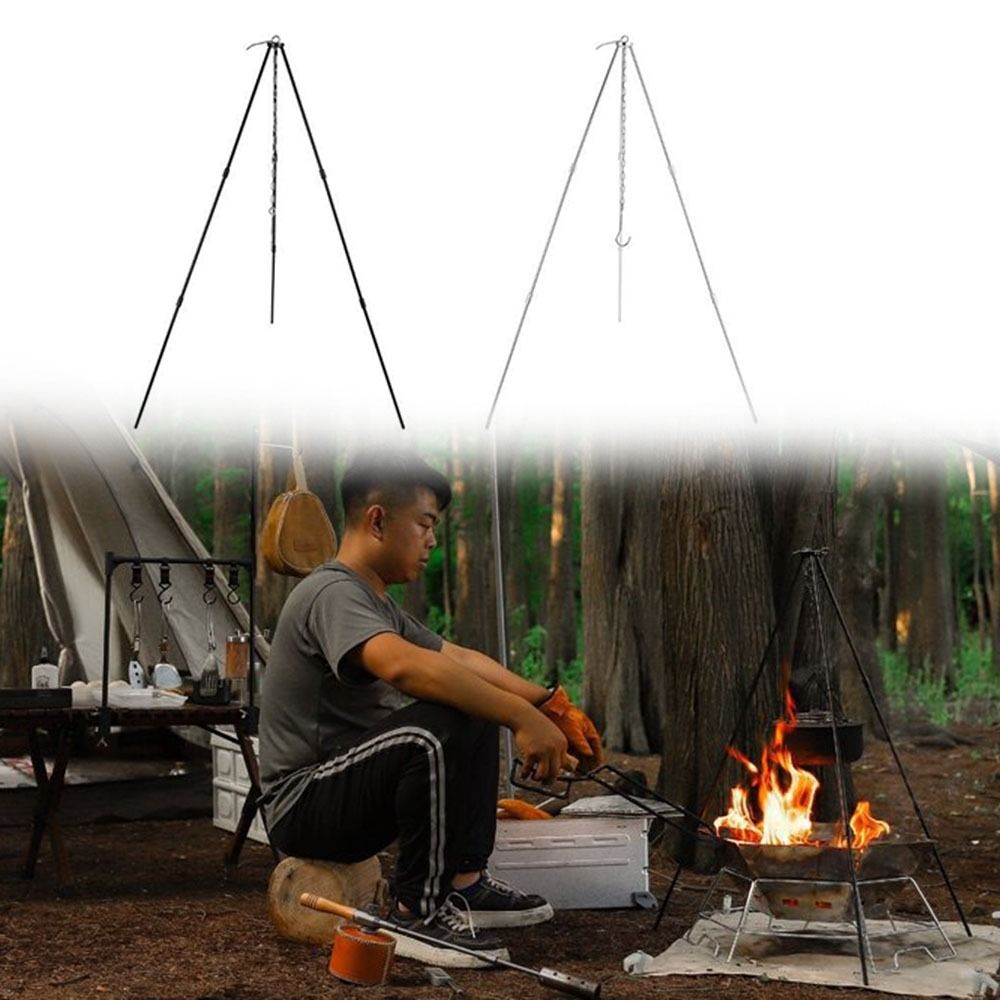 Portable Camping Tripod Detach - Camping Cooking Pot Tripod review and price