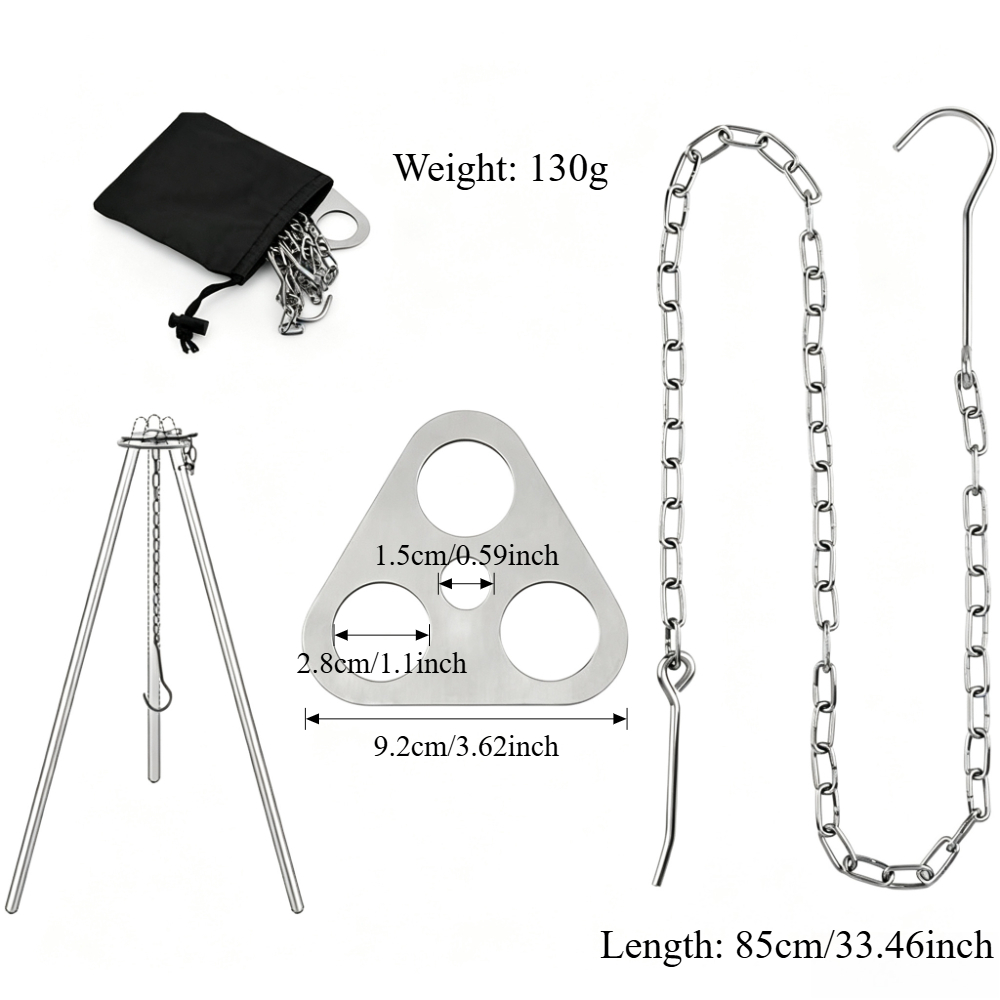 Adjustable Camping Tripod for  - Camping Cooking Pot Tripod review and price