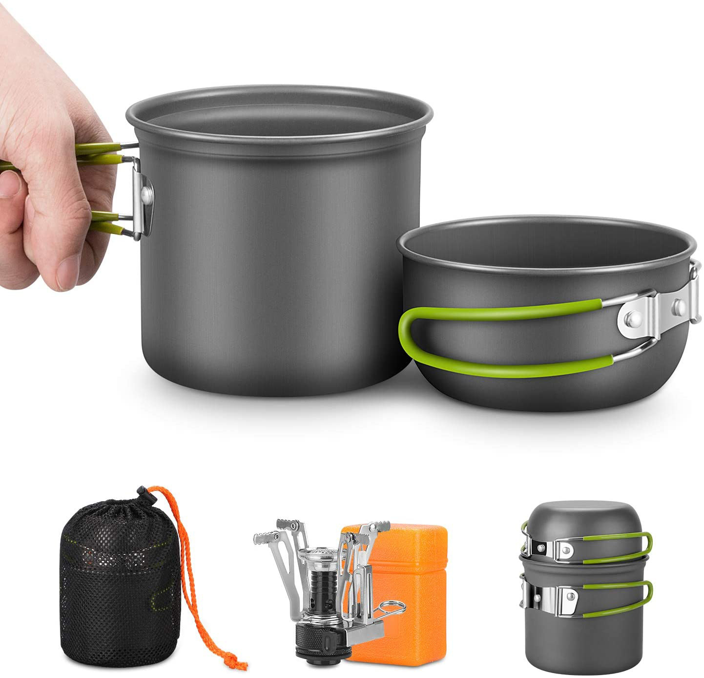 Camping Cookware Kit with Stov - Camping Cooking Kit Box review and price