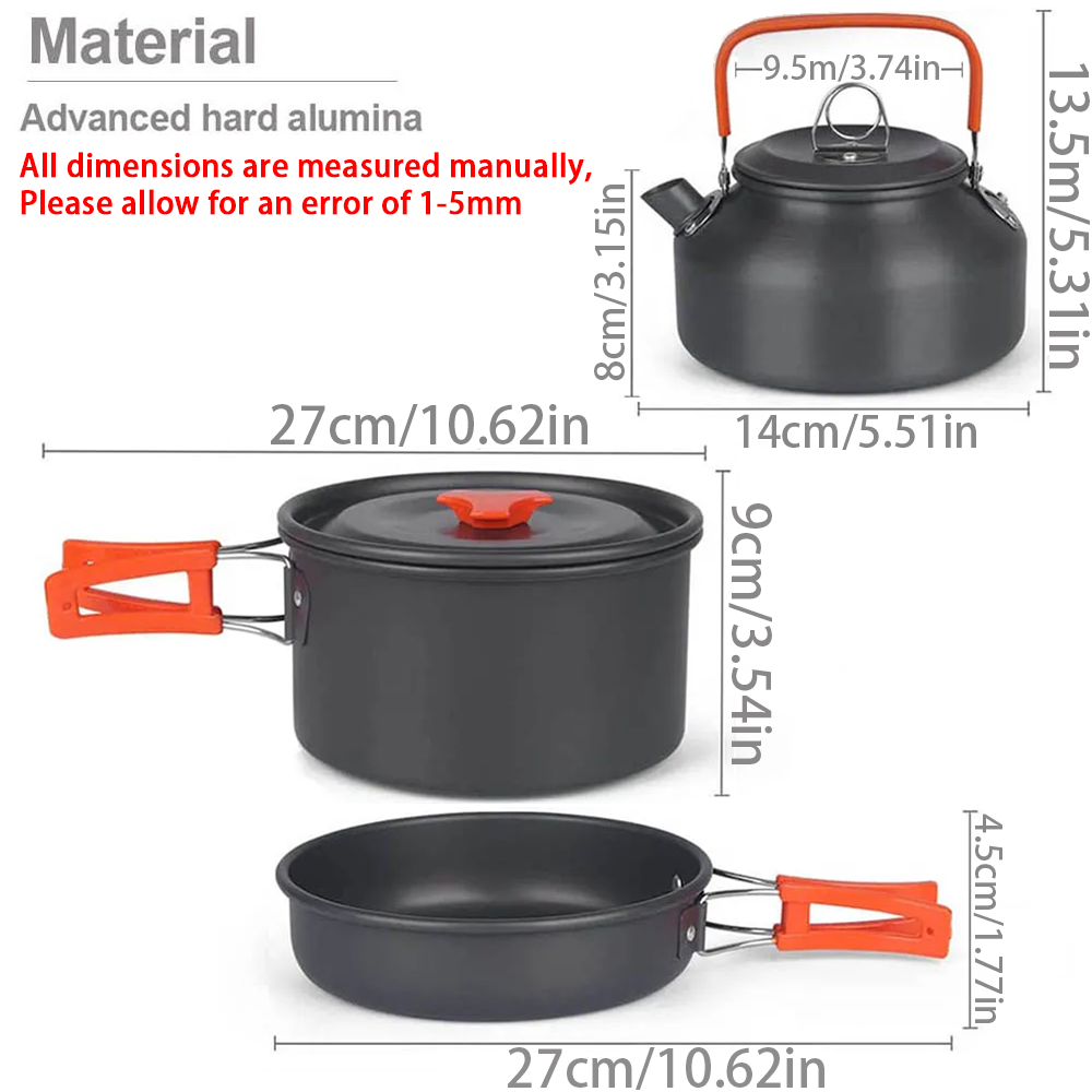1pcs/1set Camping Cookware Kit - Camping Cooking Mesh review and price