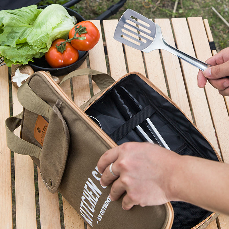 8pcs Camping Kitchen Cookware  - Quechua Camping Cooking Set review and price
