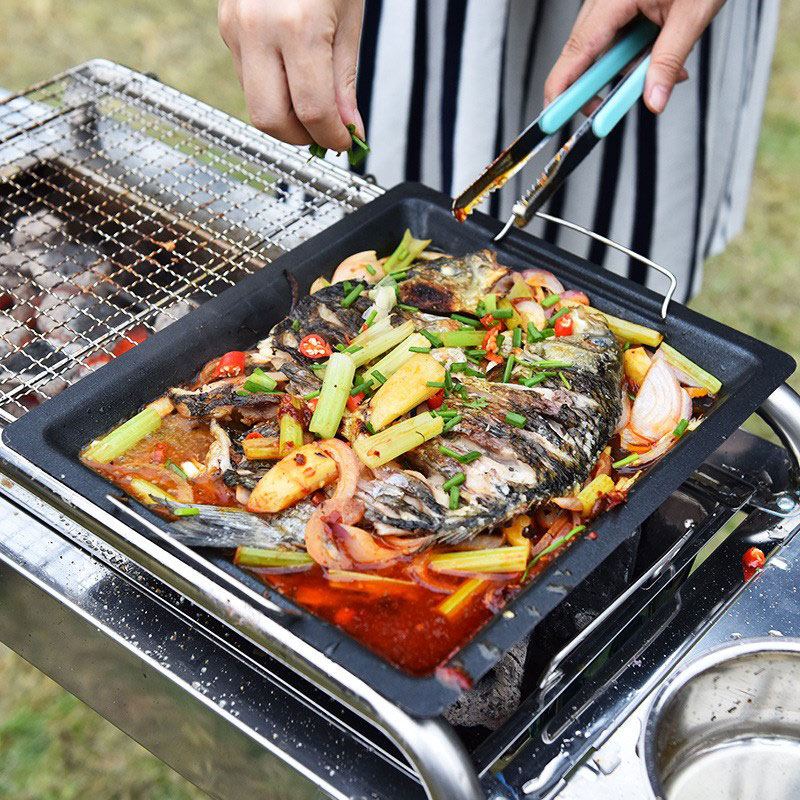 Outdoors Thick Square Grill Pa - Camping Cooking Plate review and price