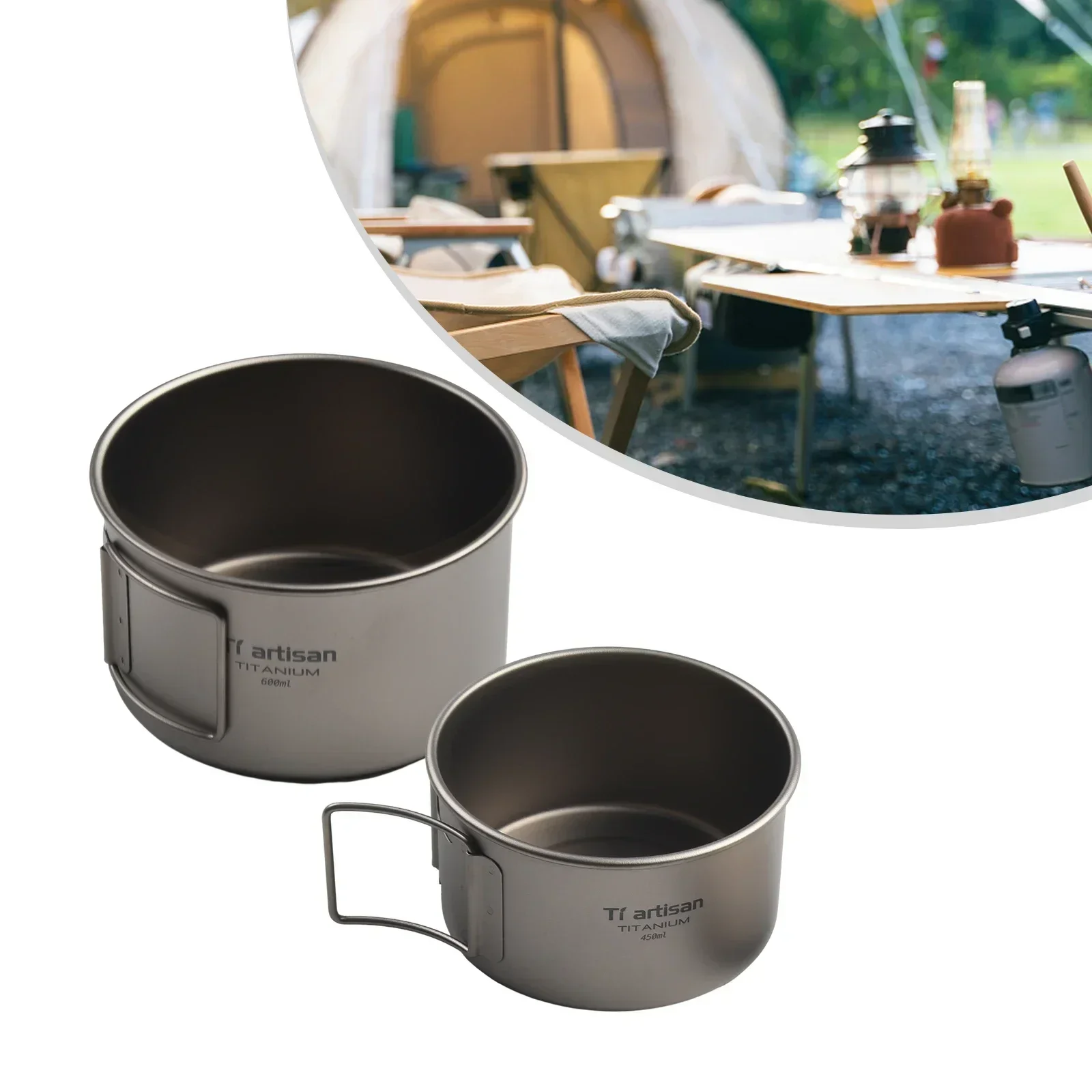 Titanium Bowl With Folding Han - Camping Cooking Container review and price