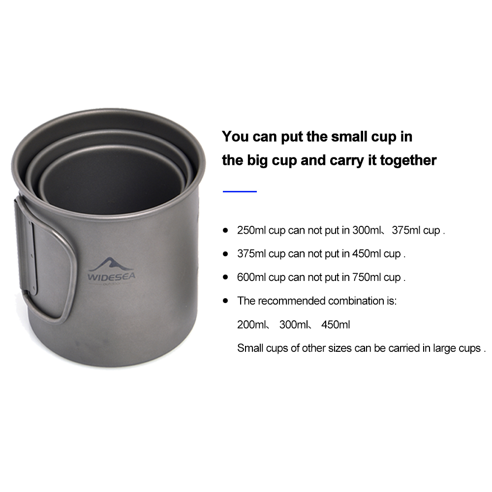 Widesea Camping Mug Titanium C - Quechua Camping Cooking Set review and price
