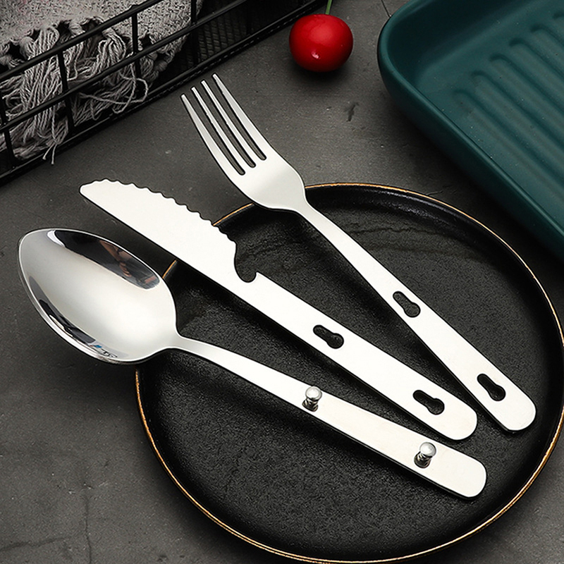 3pcs/set Portable Stainless St - Quechua Camping Cooking Set review and price