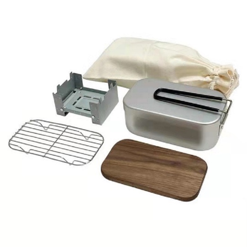 Outdoor Aluminium Mess Kit, St - Camping Cooking Kit Box review and price