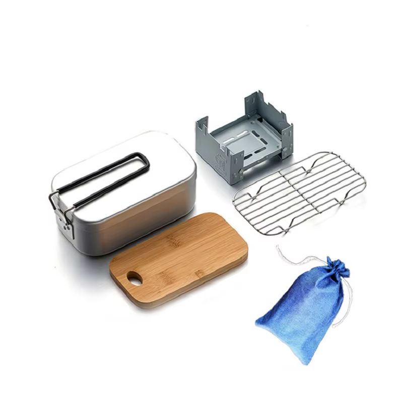 Outdoor Aluminium Mess Kit, St - Camping Cooking Kit Box review and price