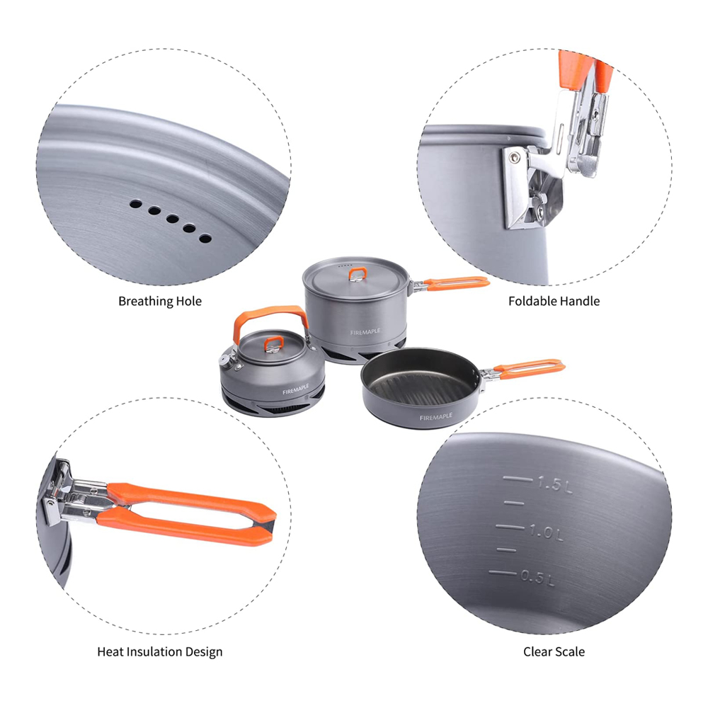 Fire Maple Camping Cookware Ut - Quechua Camping Cooking Set review and price