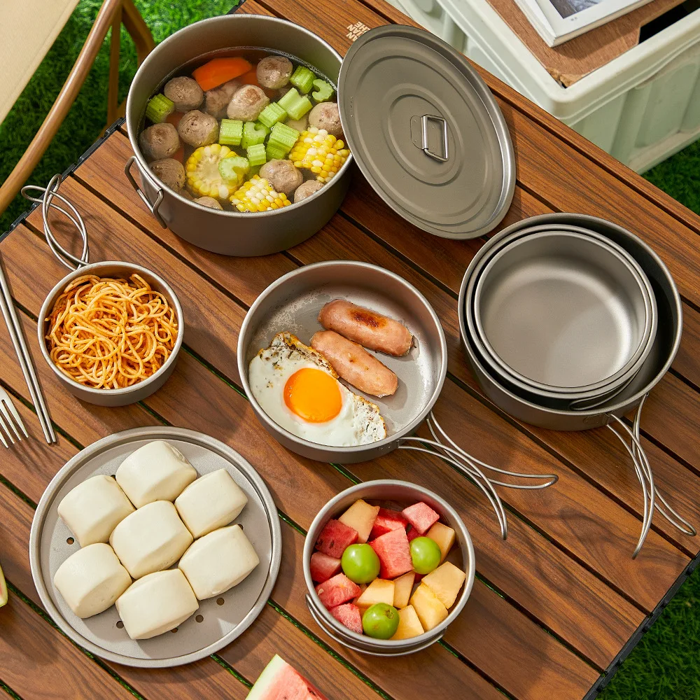 Titanium Outdoor Pot Set Picni - Camping Cooking Mesh review and price