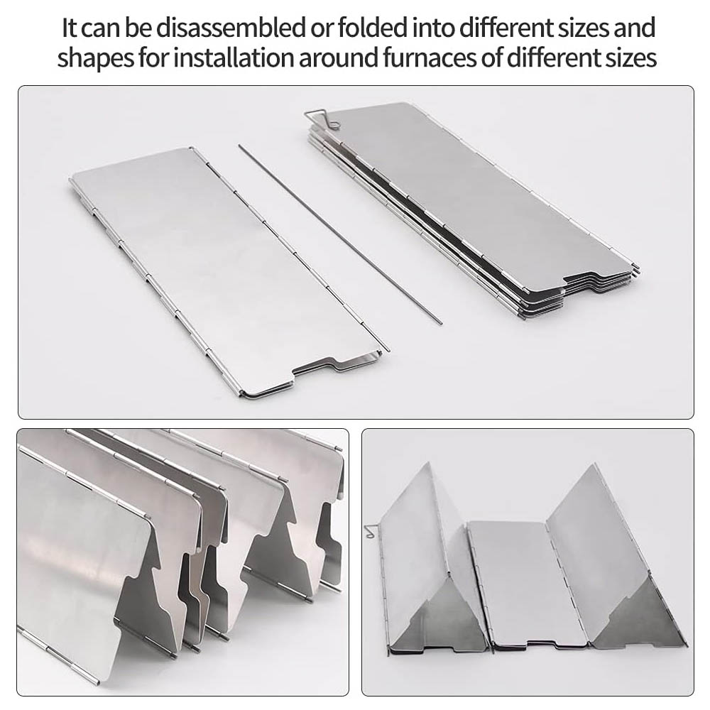 8 Plates Aluminum Windscreen S - Camping Cooking Plate review and price