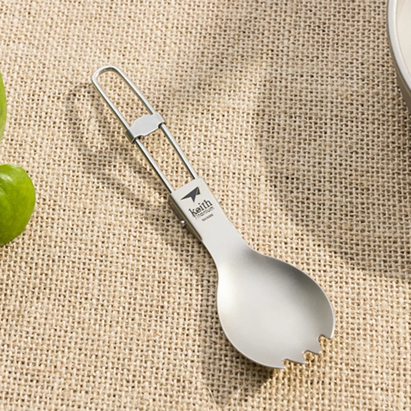 Keith Titanium Spork Foldable  - Camping Cooking Tray review and price