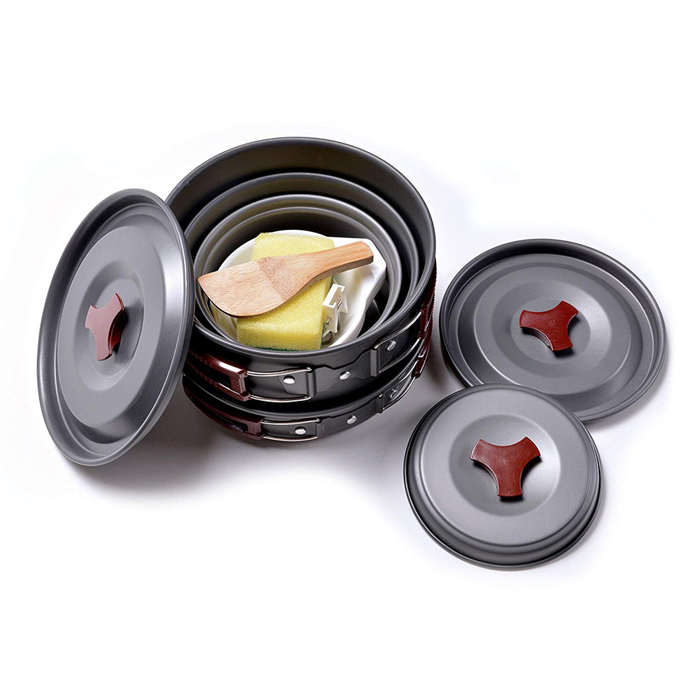 Outdoor Camping Cookware Kit N - Camping Cooking Gear Set review and price