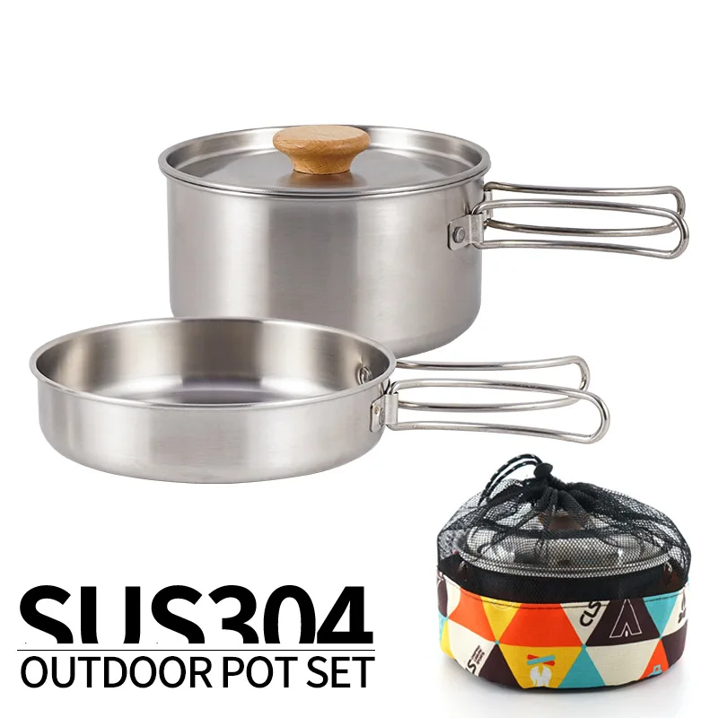 Outdoor Folding Cookware Set S - Camping Cooking Kit Box review and price