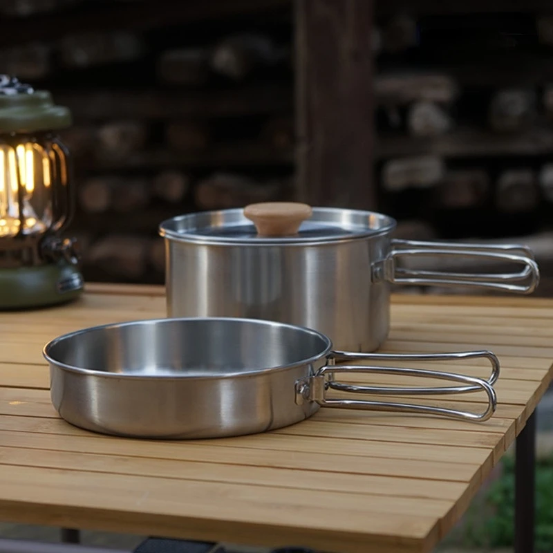 Outdoor Folding Cookware Set S - Camping Cooking Kit Box review and price