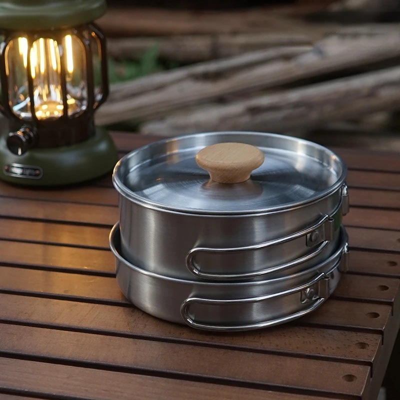 Outdoor Folding Cookware Set S - Camping Cooking Kit Box review and price