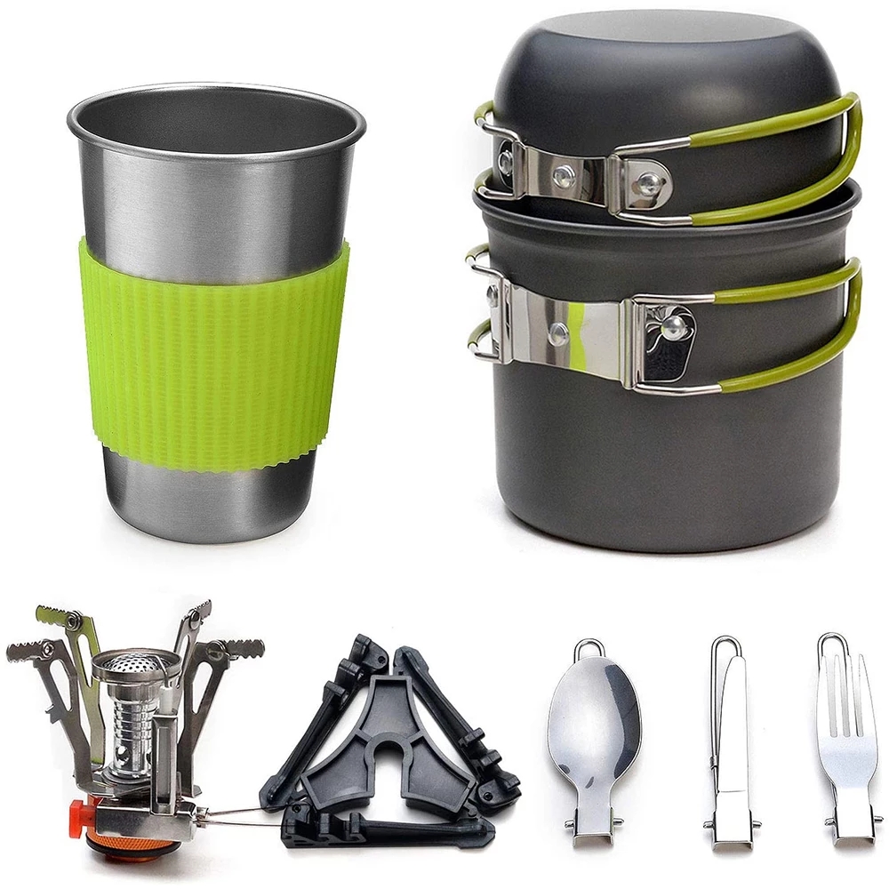 Camping Cookware Kit with Stov - Camping Cooking Mesh review and price