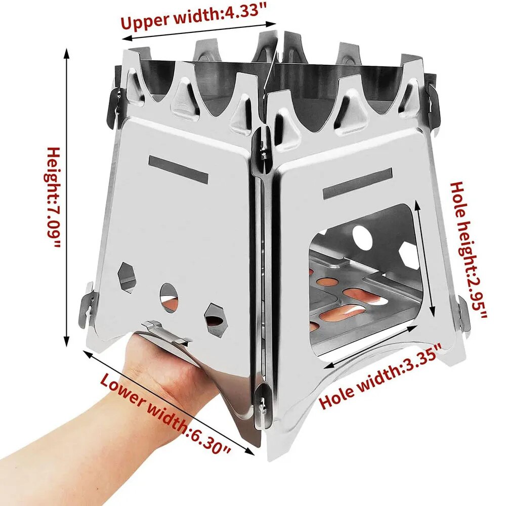 Portable Camping Wood Stove wi - Camping Cooking System review and price